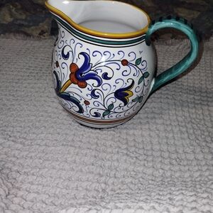 Williams Sonoma Multicolor Ceramic Pitcher